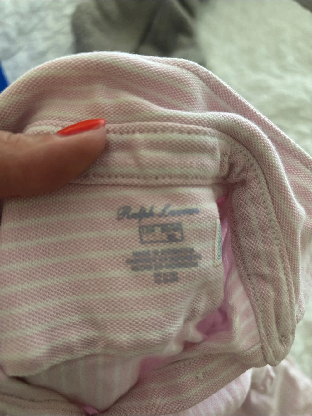 Ralph Lauren Pink Striped Polo Cotton Dress for Kids